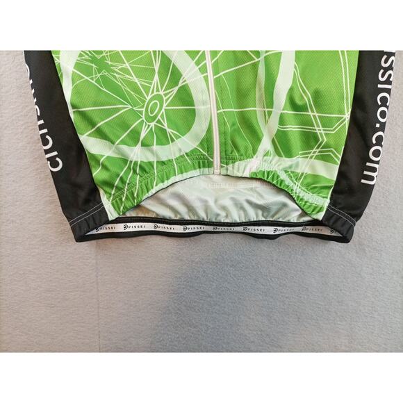 Pissei Ciclismo Classico Size 3 Small Green Cycling Jersey - Picture 3 of 7